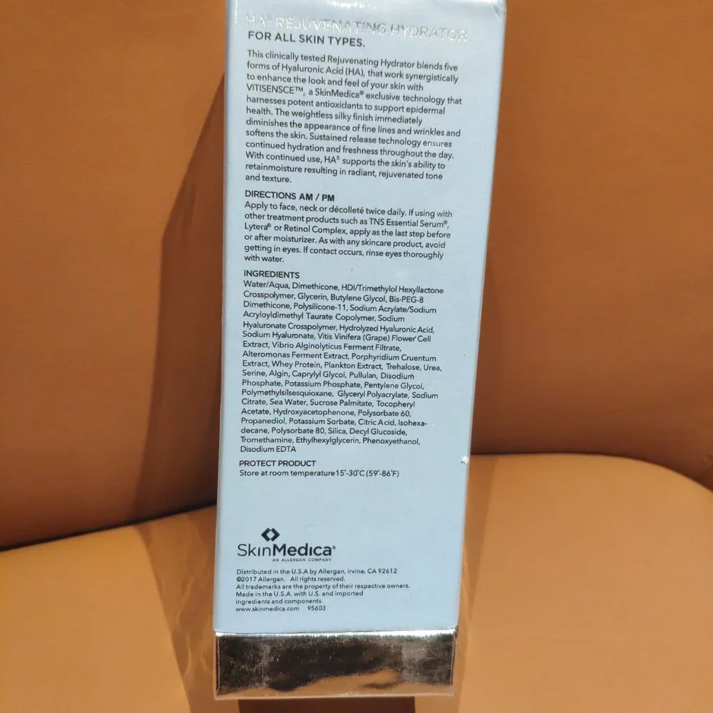 SkinMedica HA5 Rejuvenating Hydrator 2 oz. Facial Serum. New, sealed box. - Picture 2 of 5